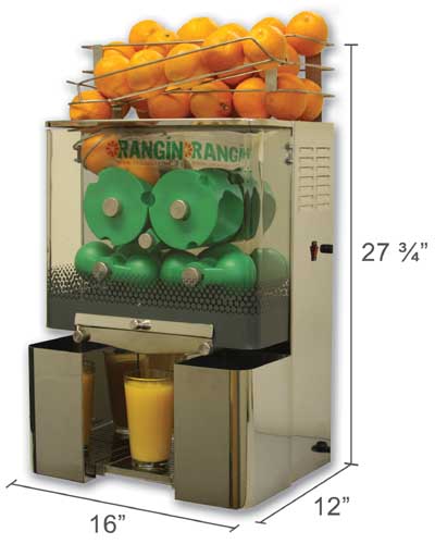 Orangin Commercial Automatic Orange Juicer Citrus Squeezer Cold Press
